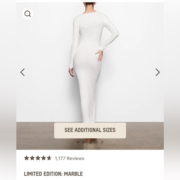 Skims soft lounge long sleeve dress - Picture 5 of 10